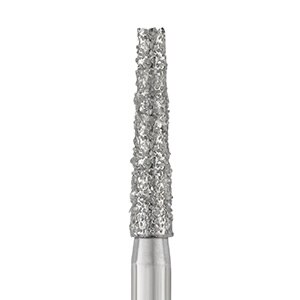 Abrasive Technology 701.7 FG Two Striper Flat End Taper Coarse Diamond Burs – 5/Pack