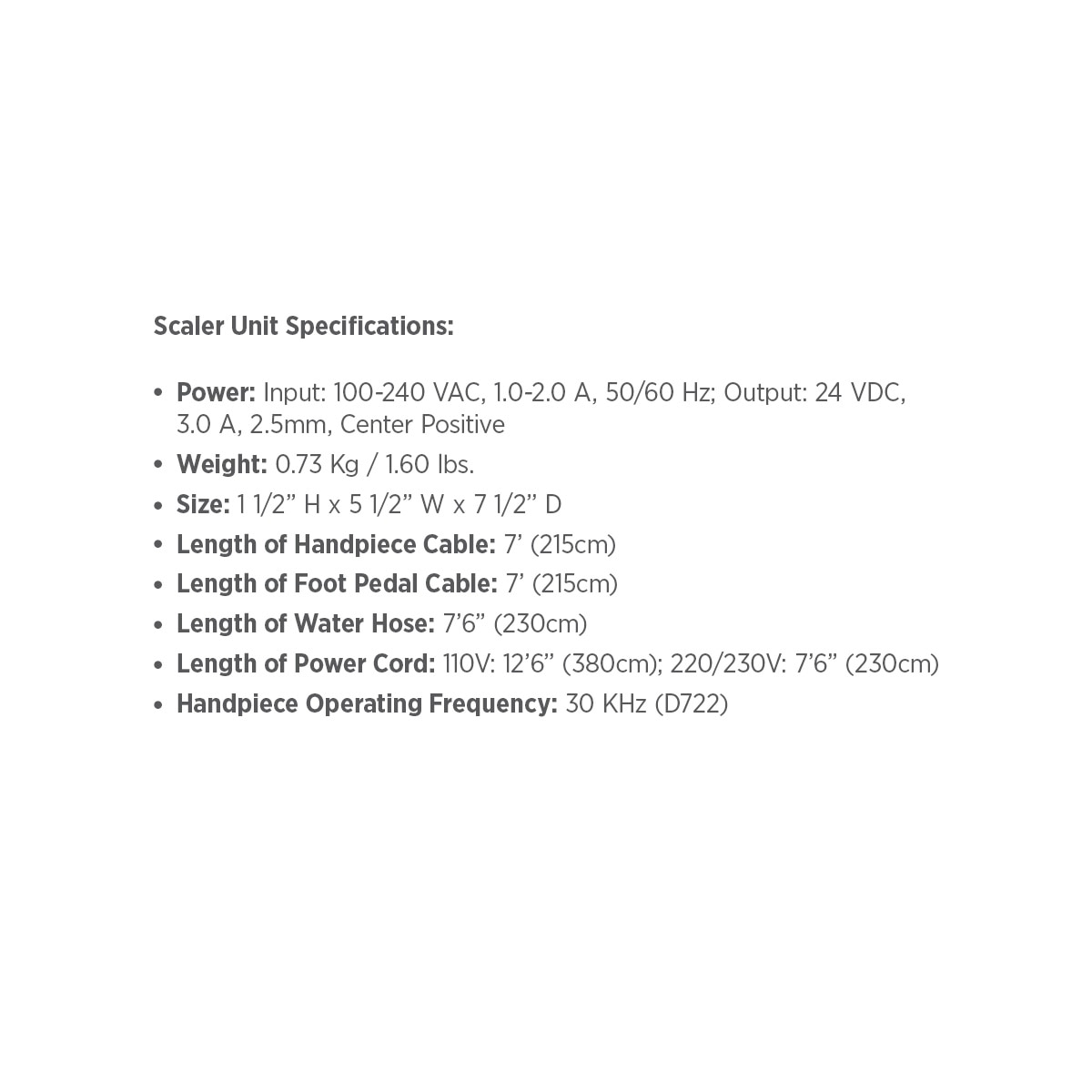 TurboSensor Plus specs